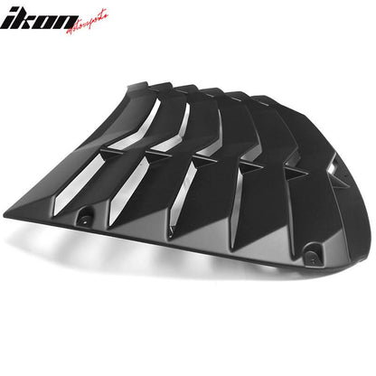 2014-2020 BMW F32 4 Series Coupe Matte Black Window Louver ABS