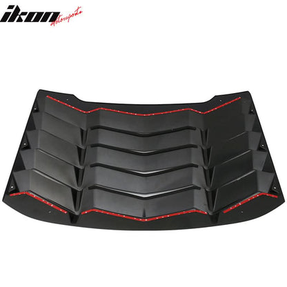 2016-2019 Chevy Cruze Unpainted Rear Window Louvers ABS