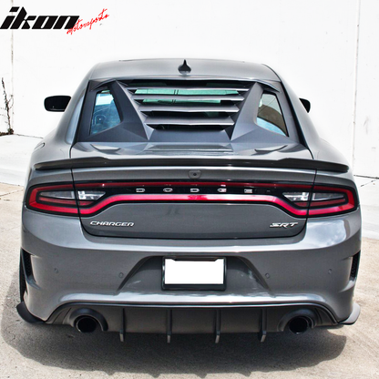 2011-2023 Dodge Charger IKON V2 Style Window Louver ABS