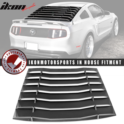 2005-2014 Ford Mustang Rear Unpainted Window Louvers Side Vent Scoops