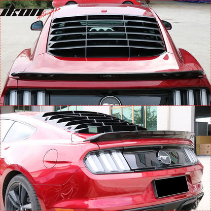2015-2023 Ford Mustang Coupe CV Rear Window Louver Side Vent PP ABS