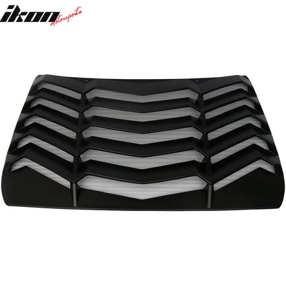 2016-2021 Honda Civic Sedan Black Rear Window Louvers ABS