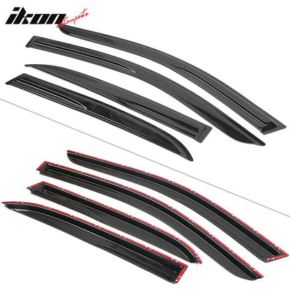 2003-2007 Honda Accord 4Door Acrylic 4PC Tape On Window Visors Guard