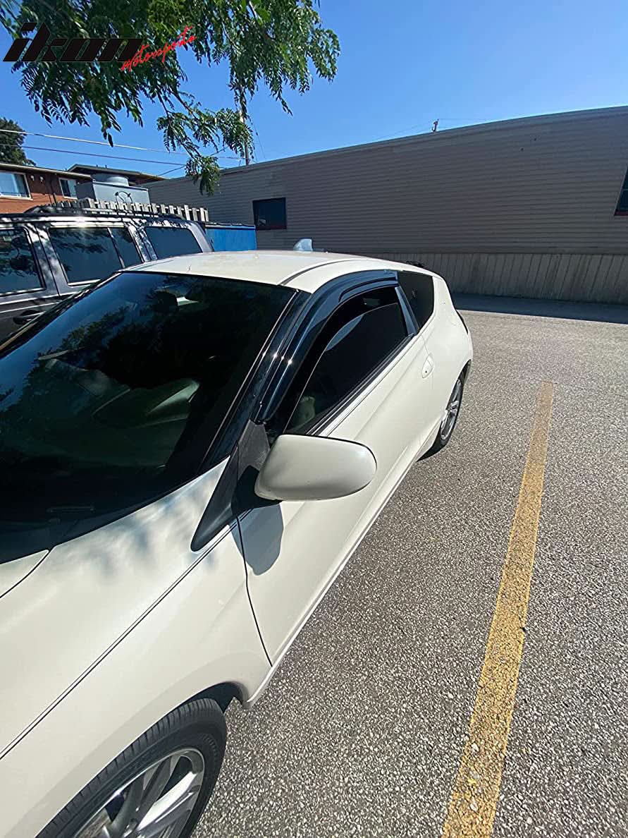 2011-2016 Honda CR-Z Acrylic 4PC Window Visors Tape On Rain Guard