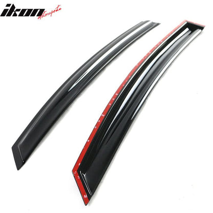 2011-2014 Hyundai Sonata Acrylic 4PC Window Visors Tape On Rain Guard