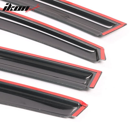 2011-2016 Kia Sportage SL Mugen Style Window Visors Set Acrylic