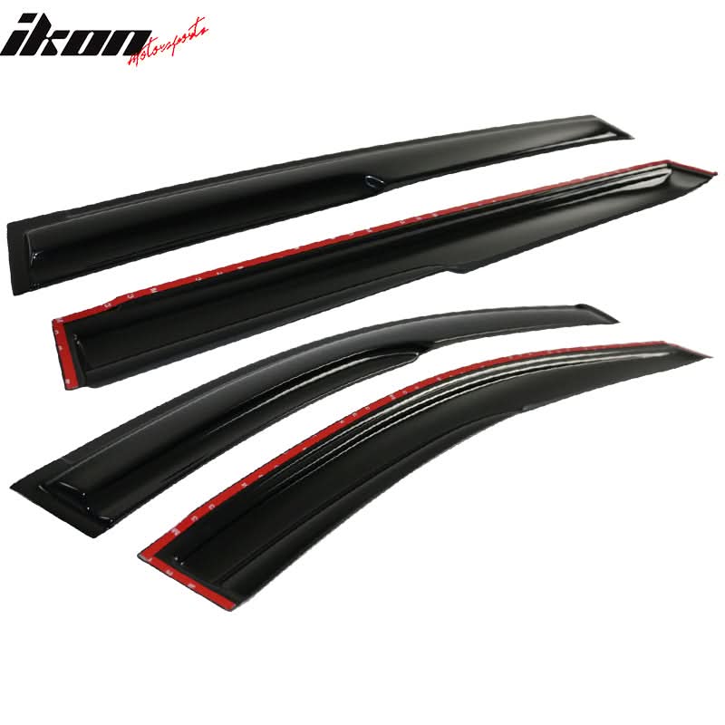 2013-2018 Toyota RAV4 Acrylic 4PC Window Visors Tape On Rain Guard
