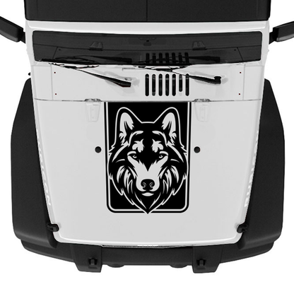 Blackout Wolf Hood Graphic