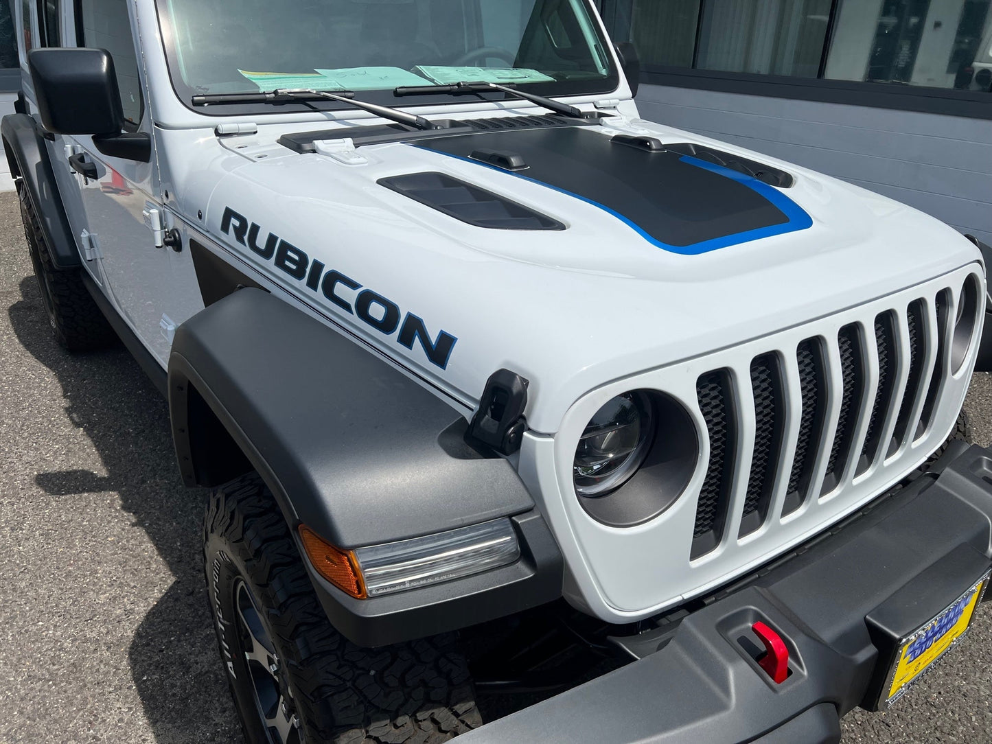 Two Tone Layered Vented Hood Decal for 2018-2026 Jeep Wrangler