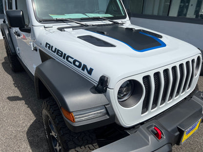 Two Tone Layered Vented Hood Decal for 2018-2026 Jeep Wrangler