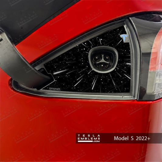 Warp Drive Tesla Charge Port Wrap | Model S