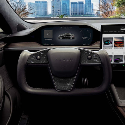 Warp Drive Tesla Steering Wheel Trim Decal Kit (3pcs) | Model X ’21-26