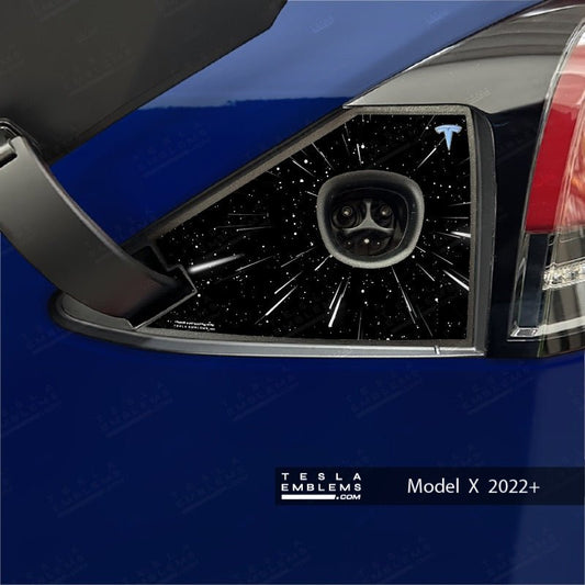 Warp Drive Tesla Charge Port Wrap | Model X
