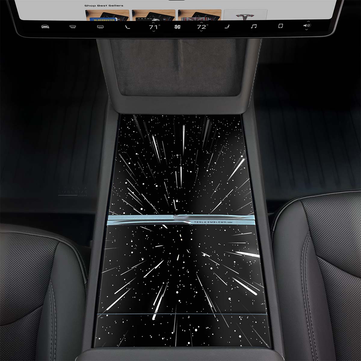 Warp Drive Tesla Center Console Wrap Kit 2024+ Model 3 "Highland