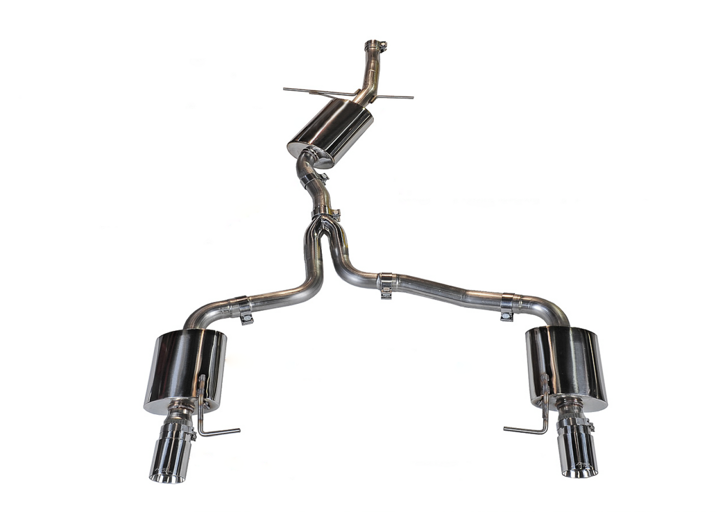 AWE Tuning Touring Edition Exhaust for B8.5 Allroad - Dual Outlet, Polished Silver Tips 3015-32016