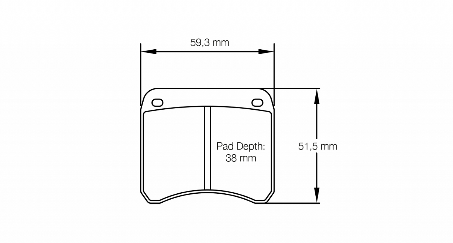 PAGID Racing Pagid Racing 1362 RSH42 Compound Brake Pads 1362-RSH42