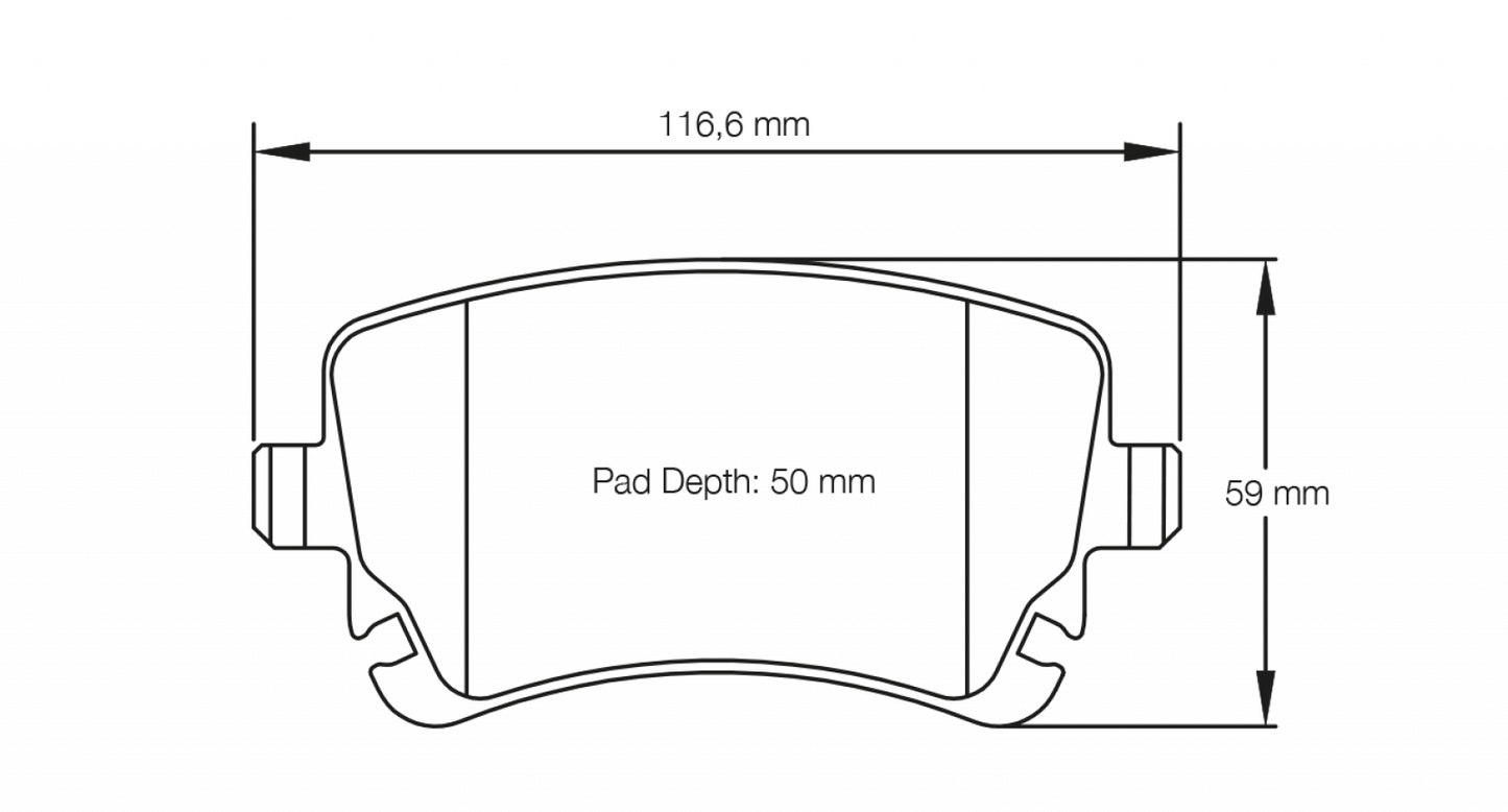 PAGID Racing Pagid Racing 8039 RSC1 Compound Brake Pads 8039-RSC1