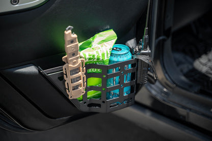 Fit Cans and bottle into the Rear Door Pocket Molle Panels for the 2011-2018 Jeep Wrangler JK