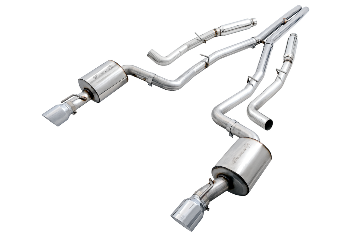AWE Tuning Touring Edition Exhaust for 17 Charger 5.7 - Non-Resonated - Chrome Silver Tips 3020-32060