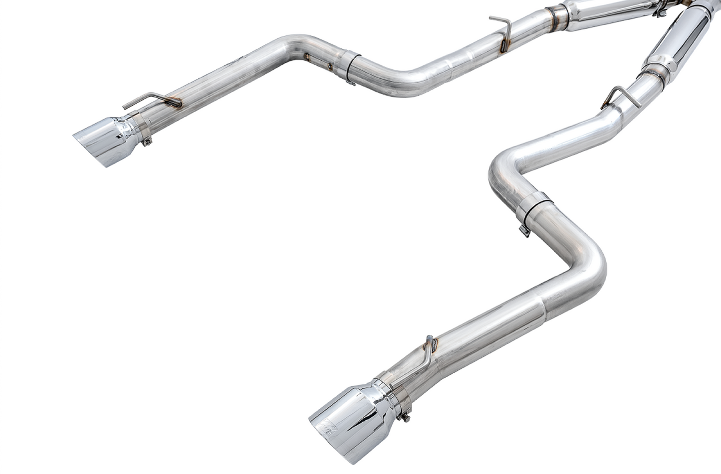 AWE Tuning Track Edition Exhaust for 15 Charger 6.4 / 6.2 SC - Chrome Silver Tips 3015-32112