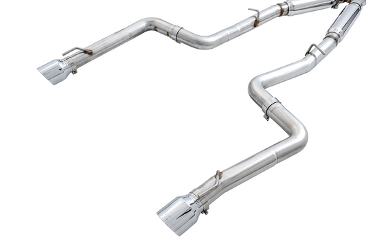AWE Tuning Track Edition Exhaust for 15 Charger 6.4 / 6.2 SC - Chrome Silver Tips 3015-32112