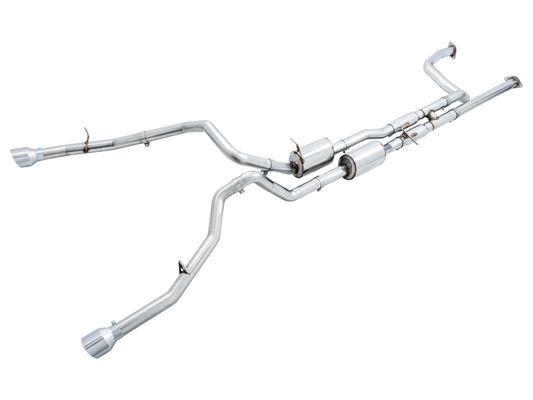 AWE Tuning 0FG Catback Exhaust for RAM TRX - Chrome Silver Tips 3015-32004
