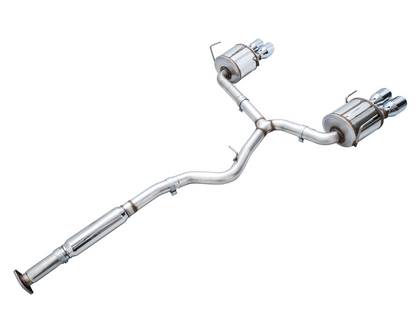 AWE Tuning Touring Edition Exhaust for VB Subaru WRX - Chrome Silver Tips 3015-42979