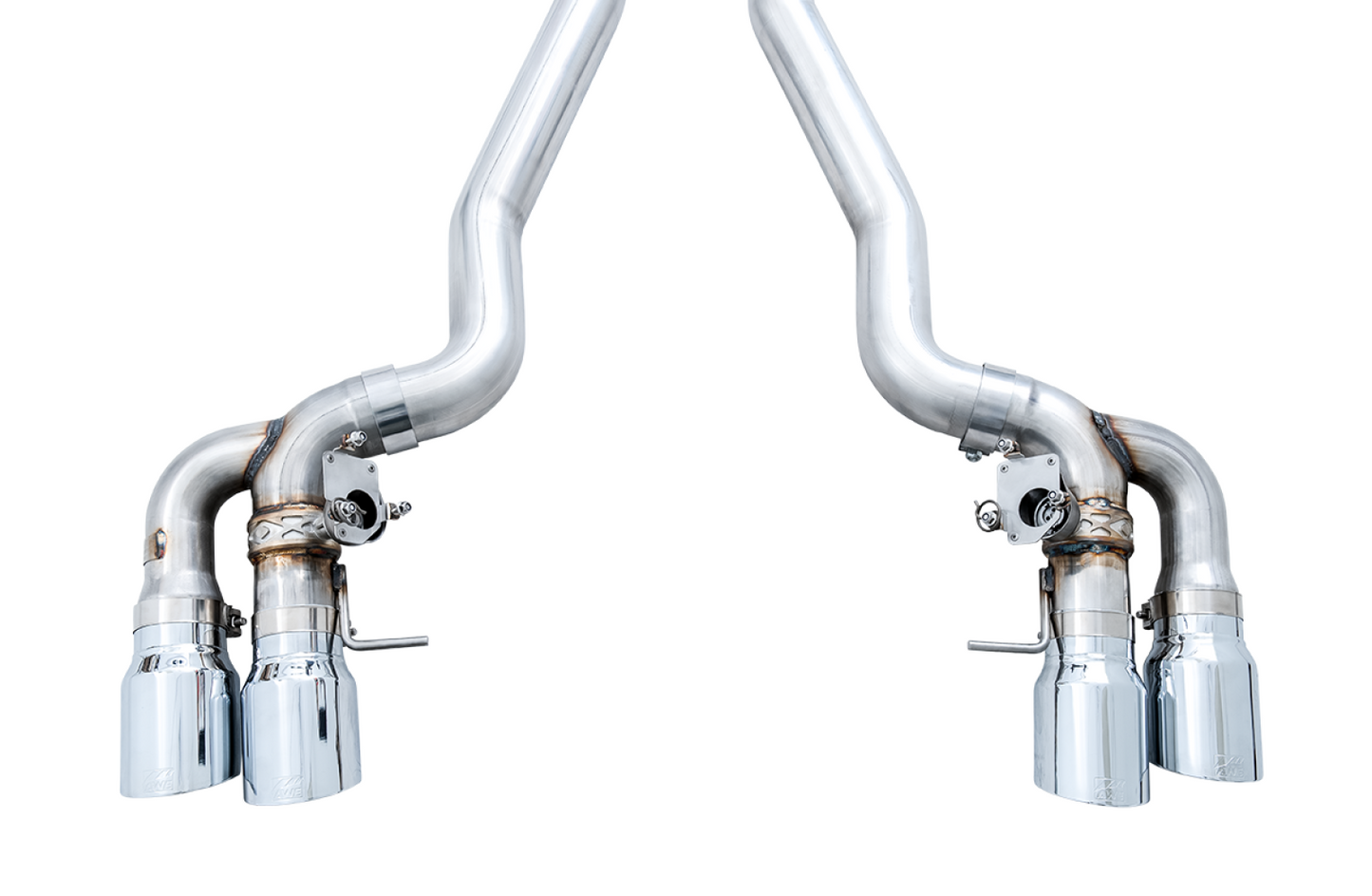 AWE Tuning SwitchPath Axle-Back Exhaust for BMW F90 M5 - Chrome Silver Tips 3025-42061
