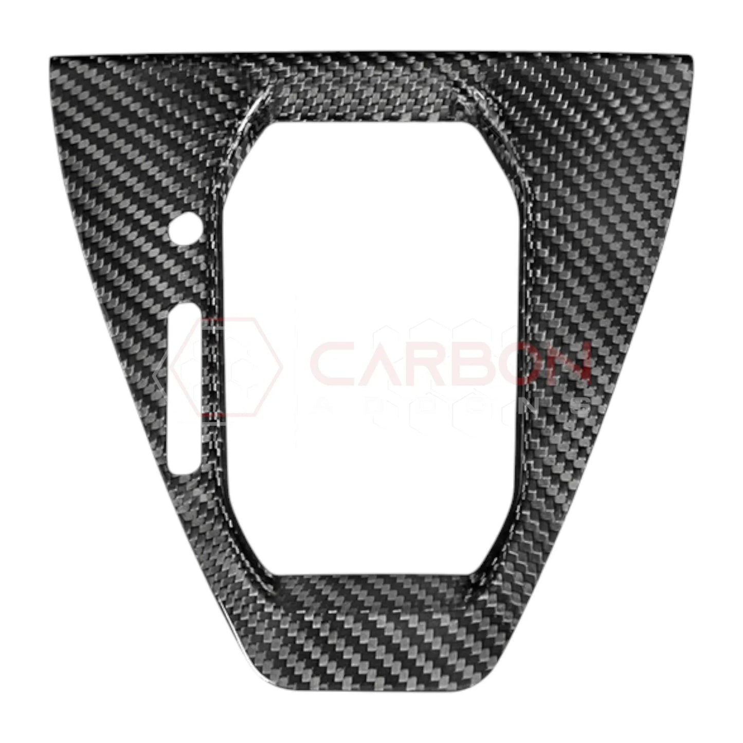 Real Carbon Fiber Gear Shifter Trim Cover for 2024+ Ford Mustang