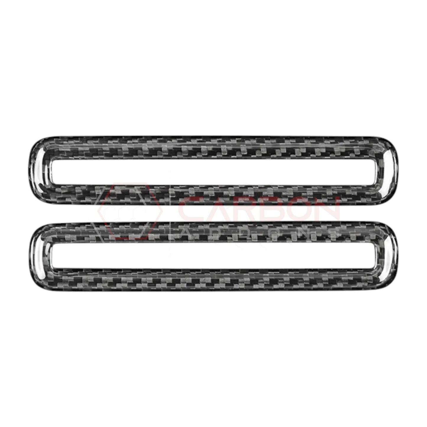 2024+ S650 Mustang Hard Carbon Fiber Door AC Vent Trim Covers