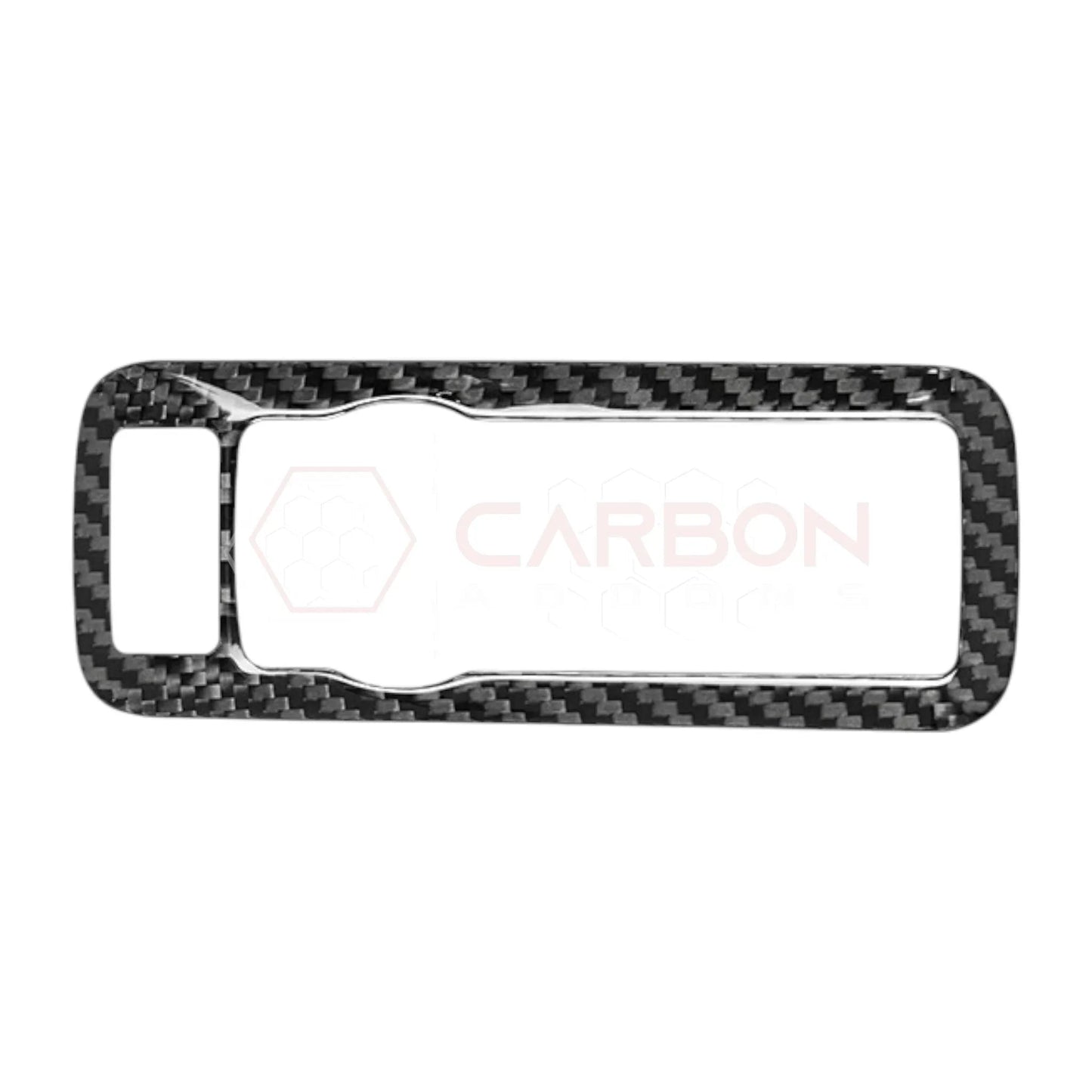 Real Carbon Fiber Headlight Control Trim Cover for 2024+ Ford Mustang