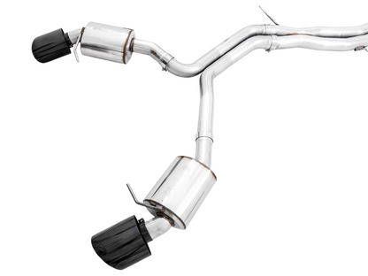 AWE Tuning Touring Edition Exhaust for Audi B9 RS 5 Sportback - Non-Resonated - Diamond Black RS-style Tips 3015-33114