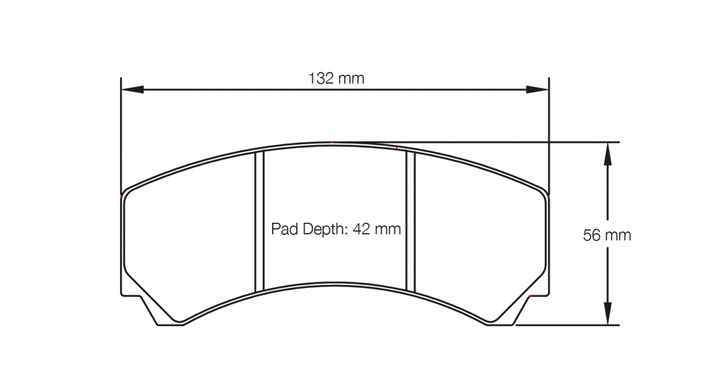 PAGID Racing Pagid Racing 2126 RSL1 Compound Brake Pads 2126-RSL1