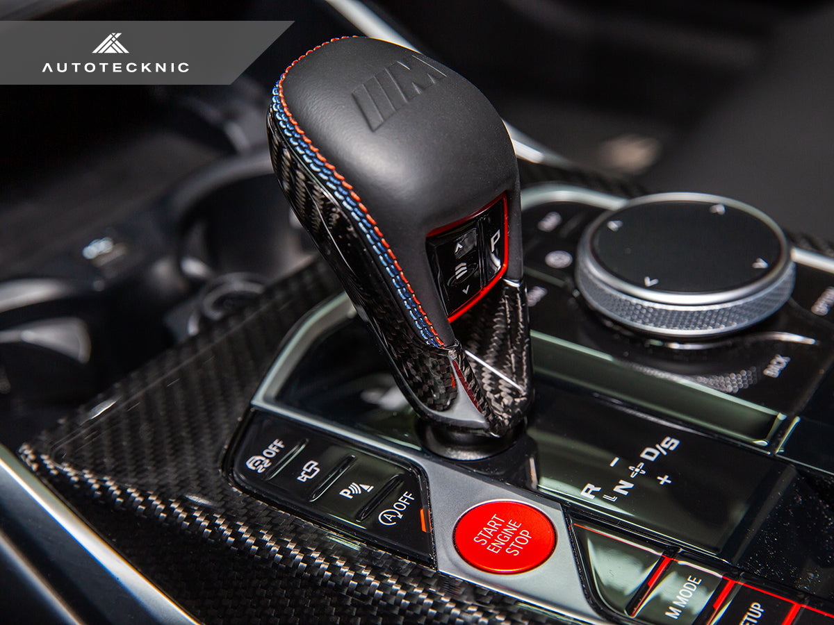 AutoTecknic Dry Carbon Gear Selector Cover - BMW F95 X5M | F96 X6M
