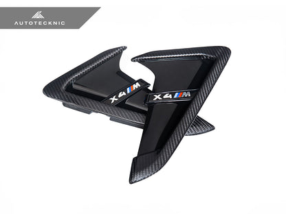 AutoTecknic Dry Carbon Gloss Black Fender Trim Set - F97 X3M | F98 X4M