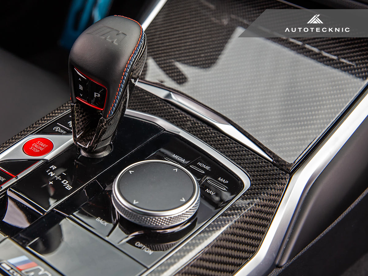 AutoTecknic Dry Carbon Gear Selector Cover - BMW F95 X5M | F96 X6M