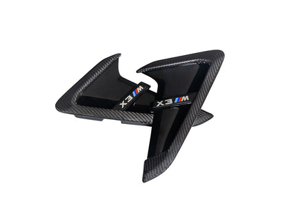 AutoTecknic Dry Carbon Gloss Black Fender Trim Set - BMW F97 X3M | F98 X4M