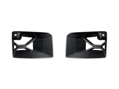AutoTecknic Dry Carbon Podium Front Bumper Lower Vent Set - BMW G87 M2