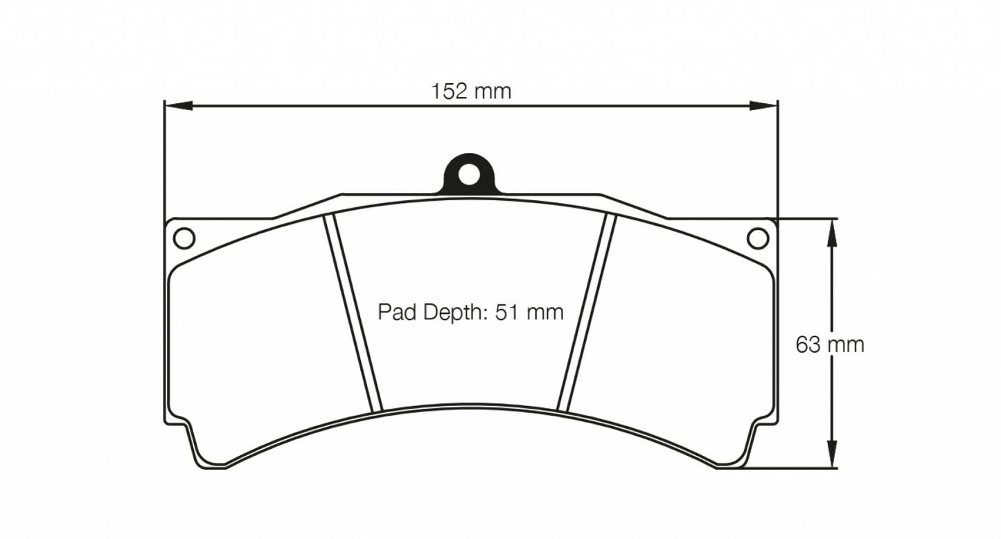 PAGID Racing Pagid Racing 1538 RST3 Compound Brake Pads 1538-RST3
