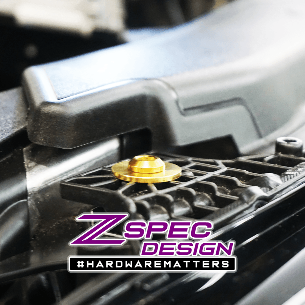 ZSPEC Stage-2 Dress Up Bolts® Fastener Kit for '18-23+ Audi A5 8W6 2.0L, Titanium