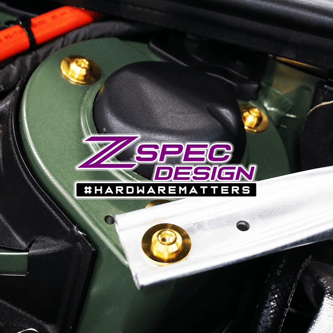 ZSPEC Stage-1 Dress Up Bolts® Fastener Kit for '18-23+ Audi A5 8W6 2.0L, Titanium