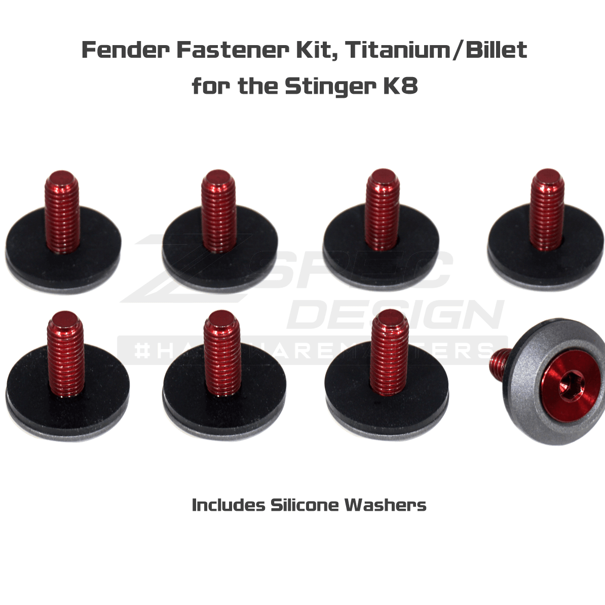 ZSPEC Fenders Fastener Kit for '18+ Stinger GT, Titanium & Billet Hardware