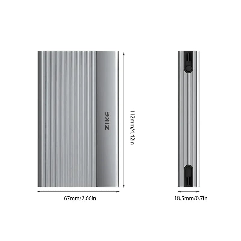 ZikeDrive Z666 USB4 40Gbps NVMe M.2 SSD Enclosure