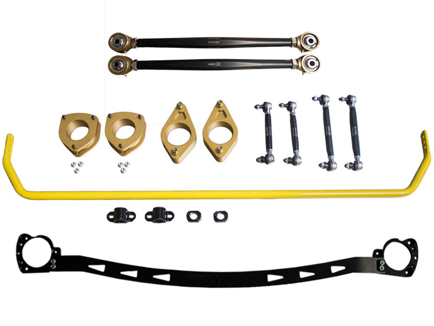 M7 Speed Stage 3 Lift Kit with 19mm Rear Stabilizer Bar Complete Suspension Upgrade Kit M7 Speed MSP-60-555319-GJSC