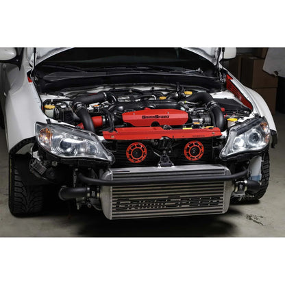 GrimmSpeed Front Mount Intercooler Kit - Raw Core with Black Piping - 2008-14 Subaru WRX GRM090230