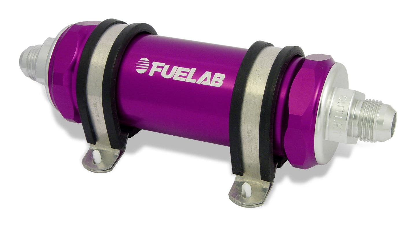 Fuelab 82801-4 In-Line Fuel Filter, Long
