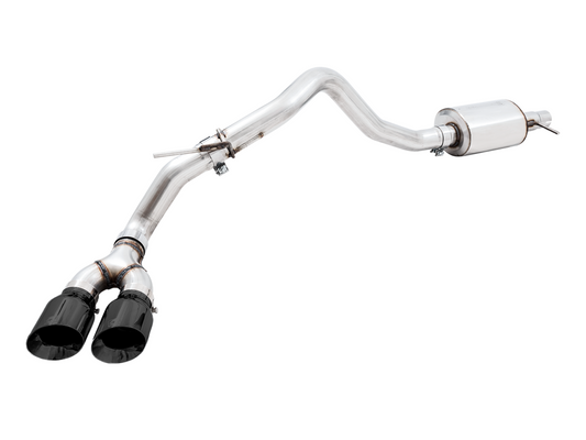 AWE Tuning 0FG Exhaust with BashGuard for Ford Ranger - Dual Diamond Black Tips 3015-23064