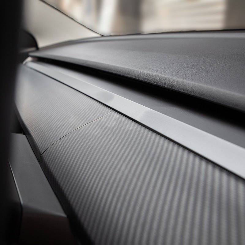 ABS Dashboard Cover for Model 3/Y | 2-Piece Set | 4 Finishes | Waterproof | 3M Adhesive