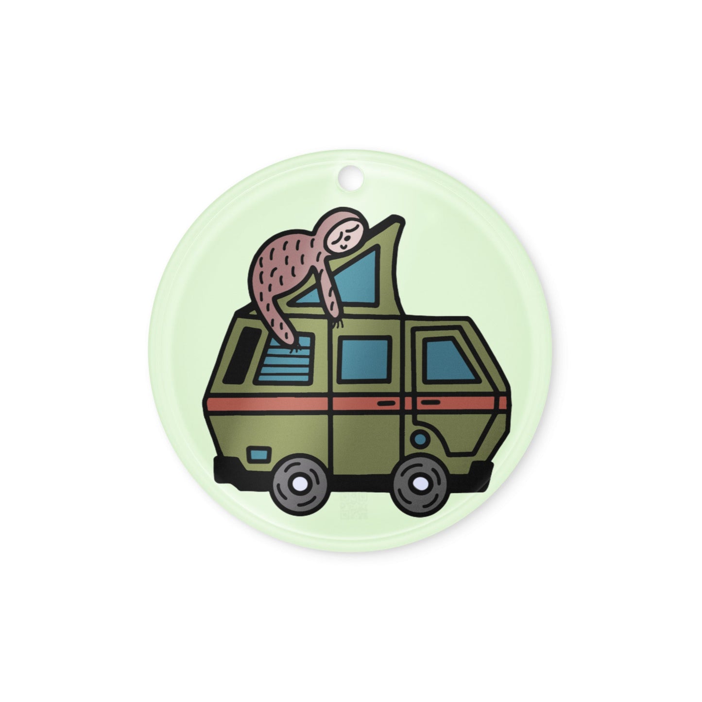 Stewie Sloth Acrylic Tree Ornament