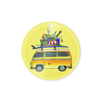 RAD Bus Acrylic Tree Ornament